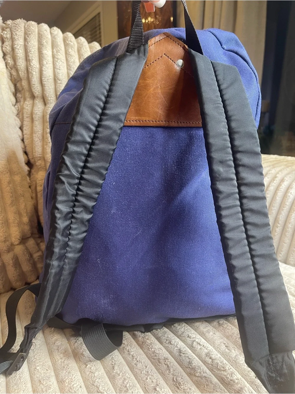 JanSport Backpack USA Made Navy Blue School Bag Classic Travel Bookbag